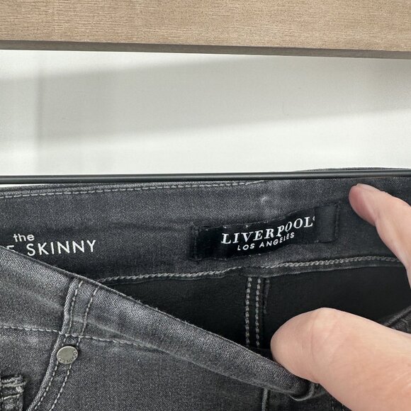 Liverpool Jeans Women's The Ankle‎ Skinny Dark gray / black size 4 - Picture 5 of 7